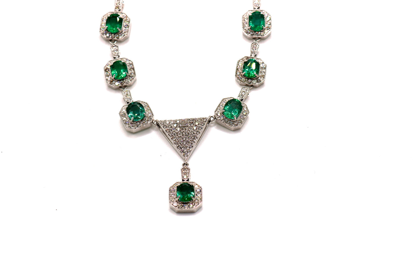 C2 Emerald and Diamond Necklace