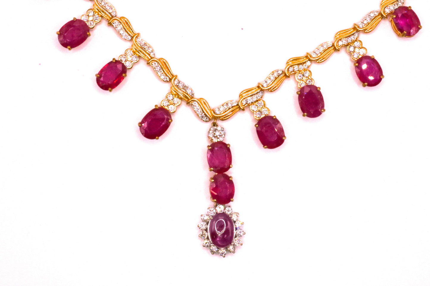 B5 Ruby and Diamond Necklace