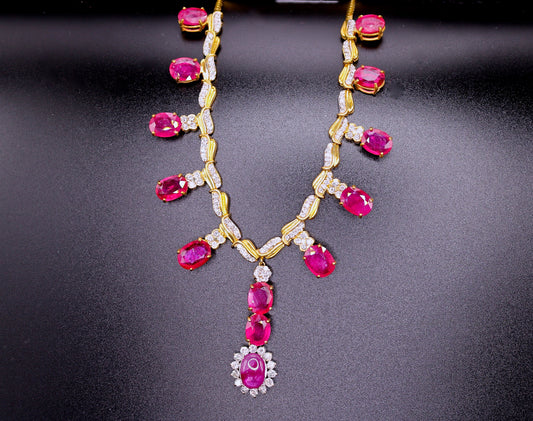 B5 Ruby and Diamond Necklace