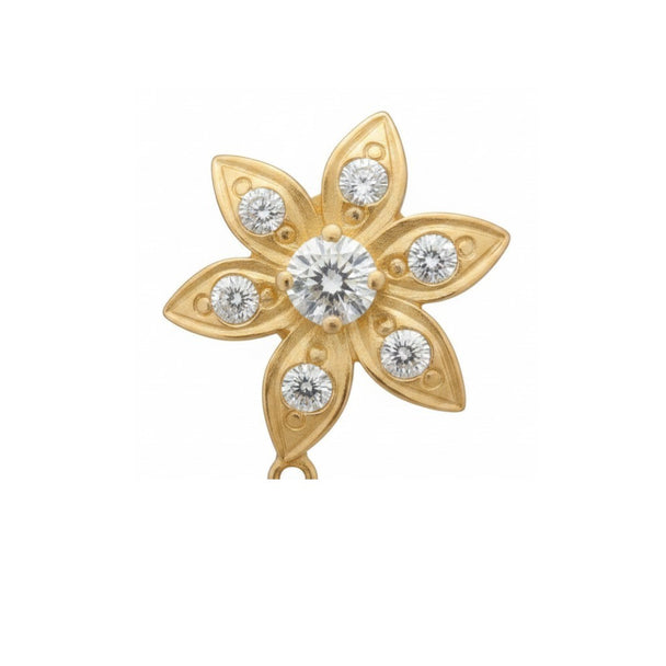 Bloom & Brilliance Flower Drop Earrings