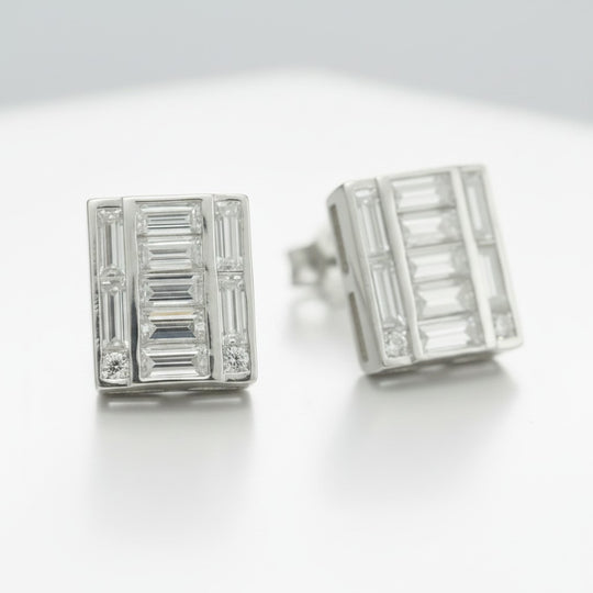 The "Manhattan Mosaic" Baguette Studs (1.15 ct.)