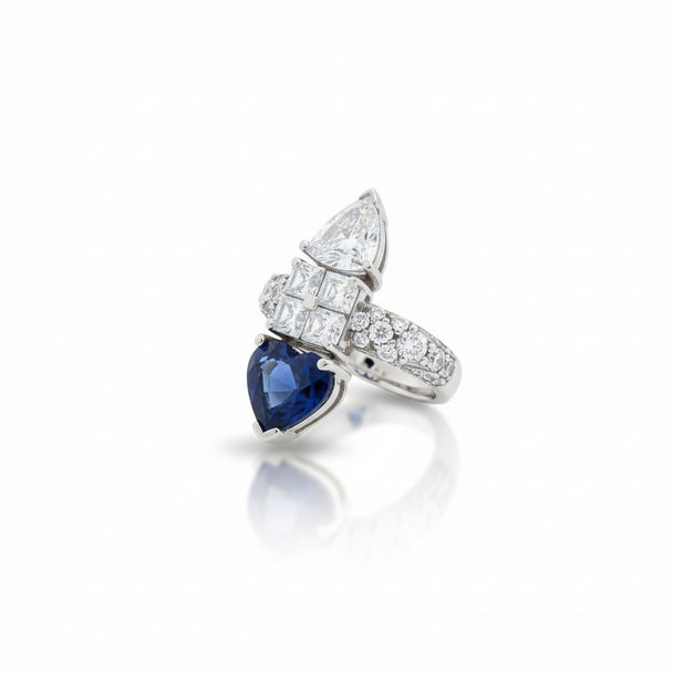 Royal Blue Sapphire Sword Ring
