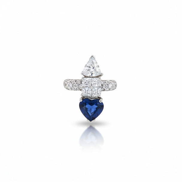 Royal Blue Sapphire Sword Ring