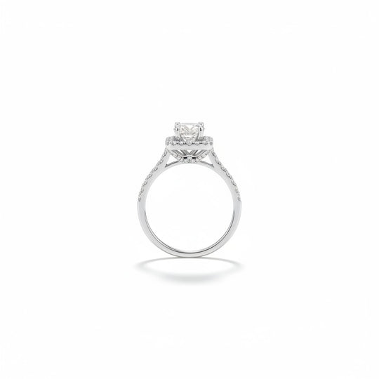 The "Skyline Pavé" Round Brilliant Ring