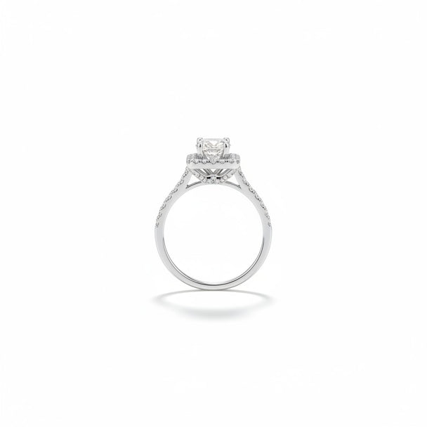 The "Skyline Pavé" Round Brilliant Ring