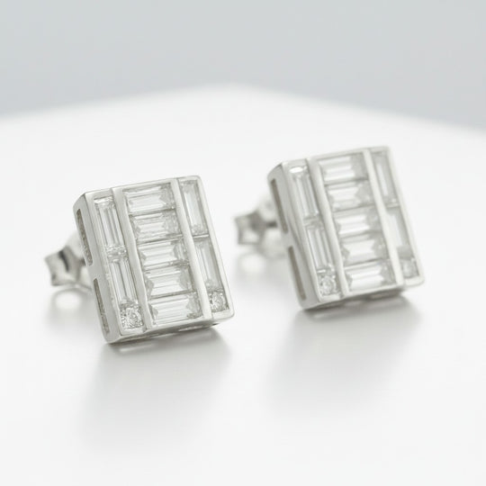 The "Manhattan Mosaic" Baguette Studs (1.15 ct.)