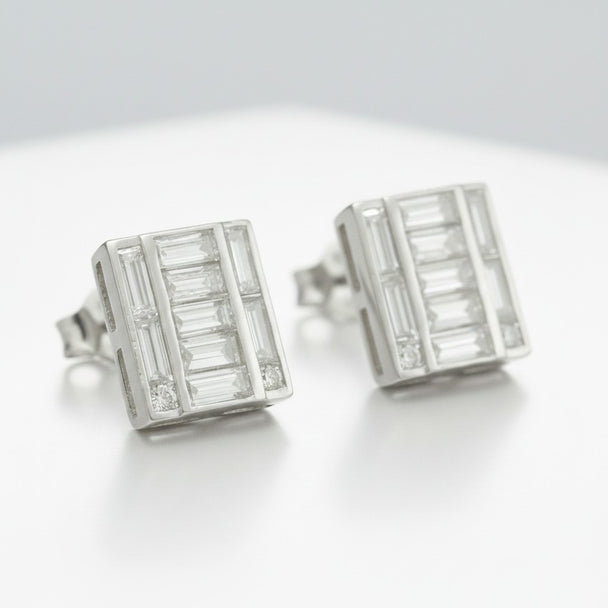 The "Manhattan Mosaic" Baguette Studs (1.15 ct.)