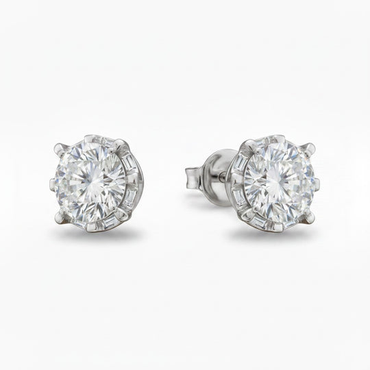 The Sovereign Duo (4.01ct.) Diamond Studs