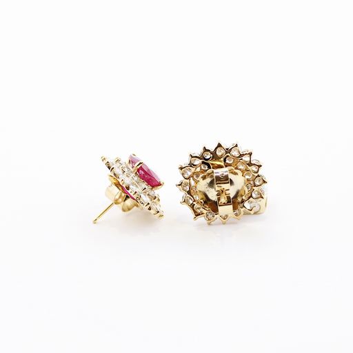 JewelCreationsNY earrings featuring sparkling stud design with silver-tone finish, perfect for elegant accessories.